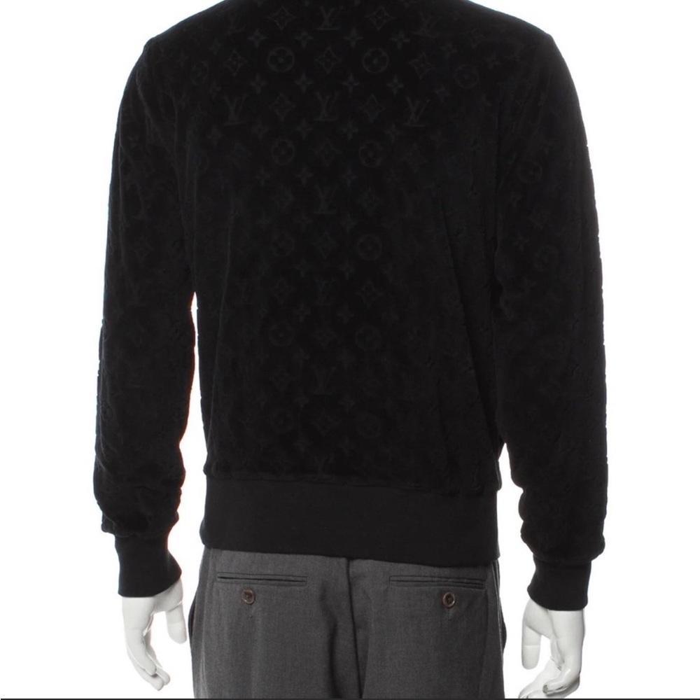 Louis Vuitton Blue Nuit Mens XL Jacquard Monogram